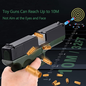 تفنگ اسباب بازی کلت تیر پرتابی پوکه پران Toy Gun مدل ‎XWUK-034_اسباب بازی